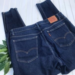 LEVIS 721 Vintage High Rise Skinny Ankle Zippered